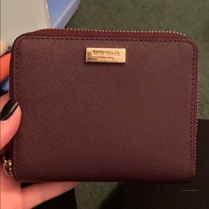 Plum colored Kate Spade wallet